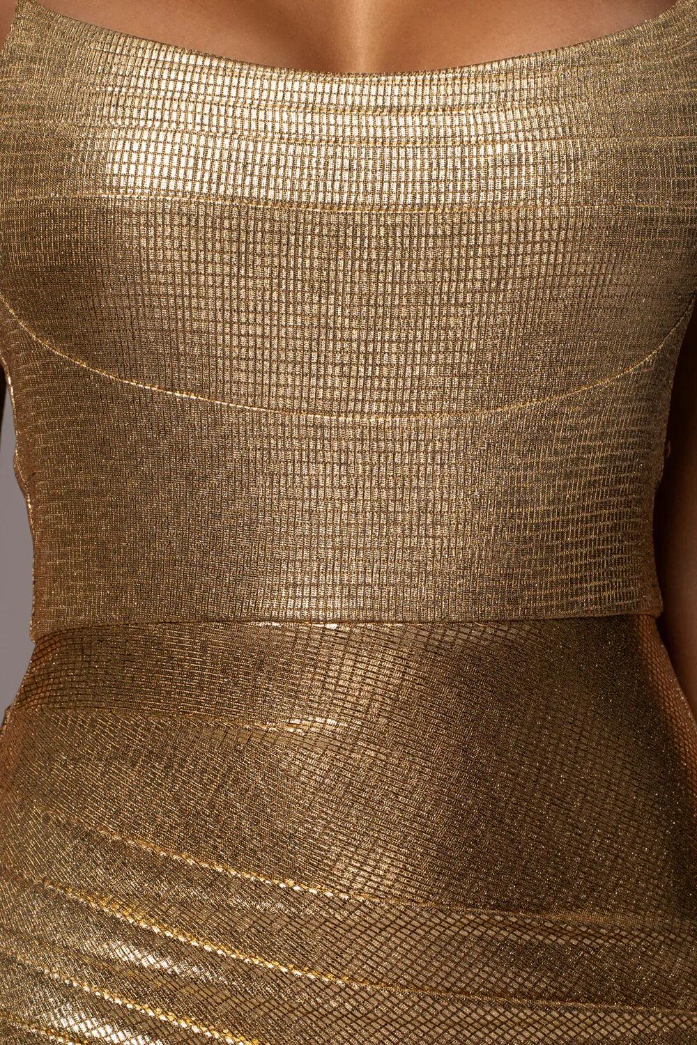 Vestido Fram Dourado