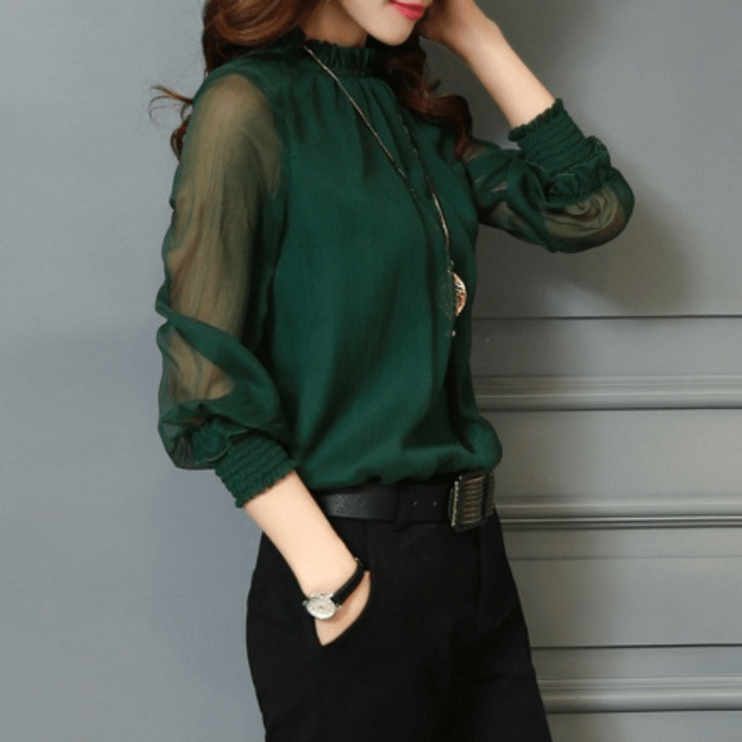 Blusa Canberra: Elegância em Chiffon