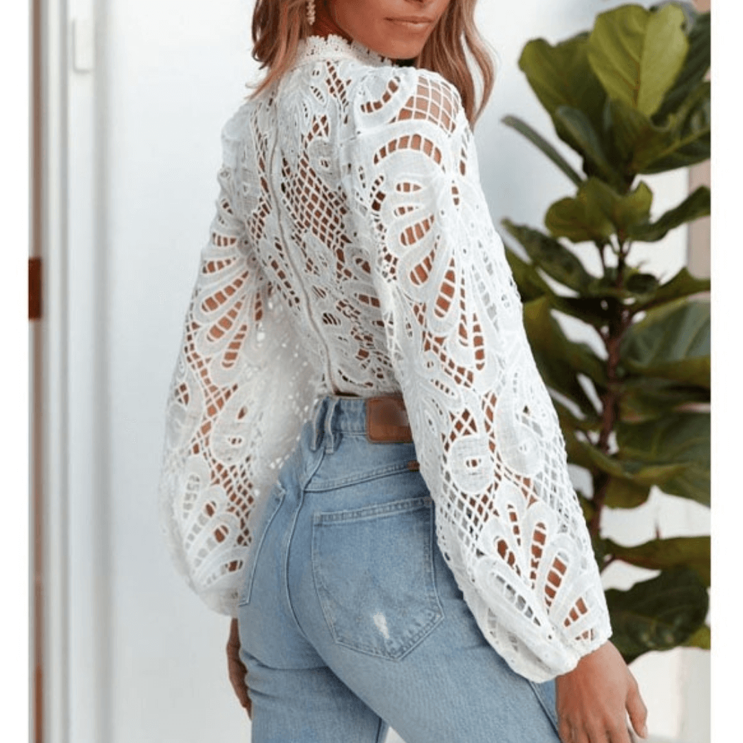 Blusa Jasper: Elegância e Estilo em Renda