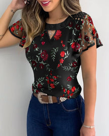 Blusa Salerno: Elegância em Casimira e Chiffon