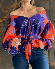 Blusa Estampada Off Shoulder Apolonia: Estilo que Encanta