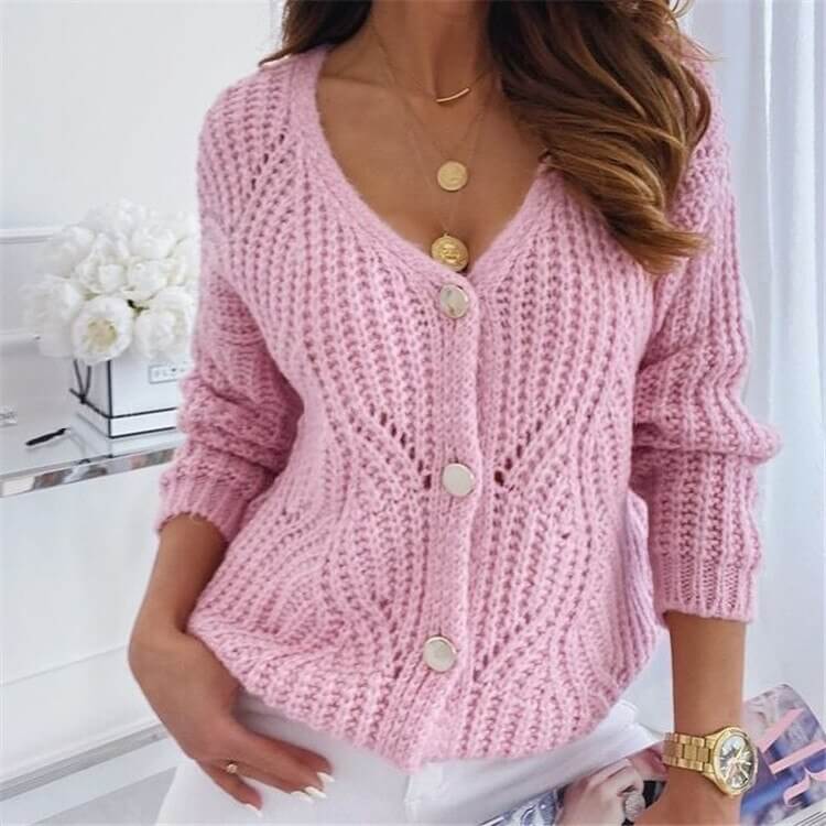 Cardigan Feminino de Tricot Corindon