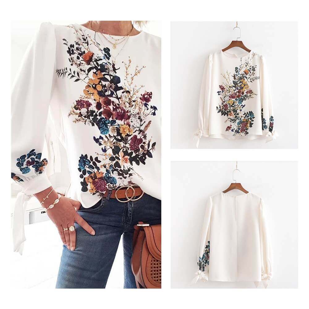 Blusa Brilhante: Elegância em Chiffon