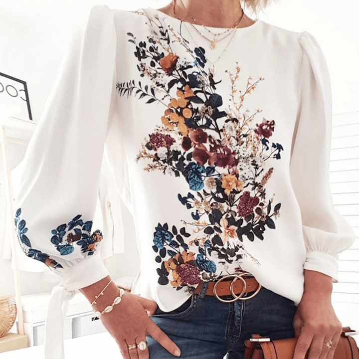 Blusa Brilhante: Elegância em Chiffon