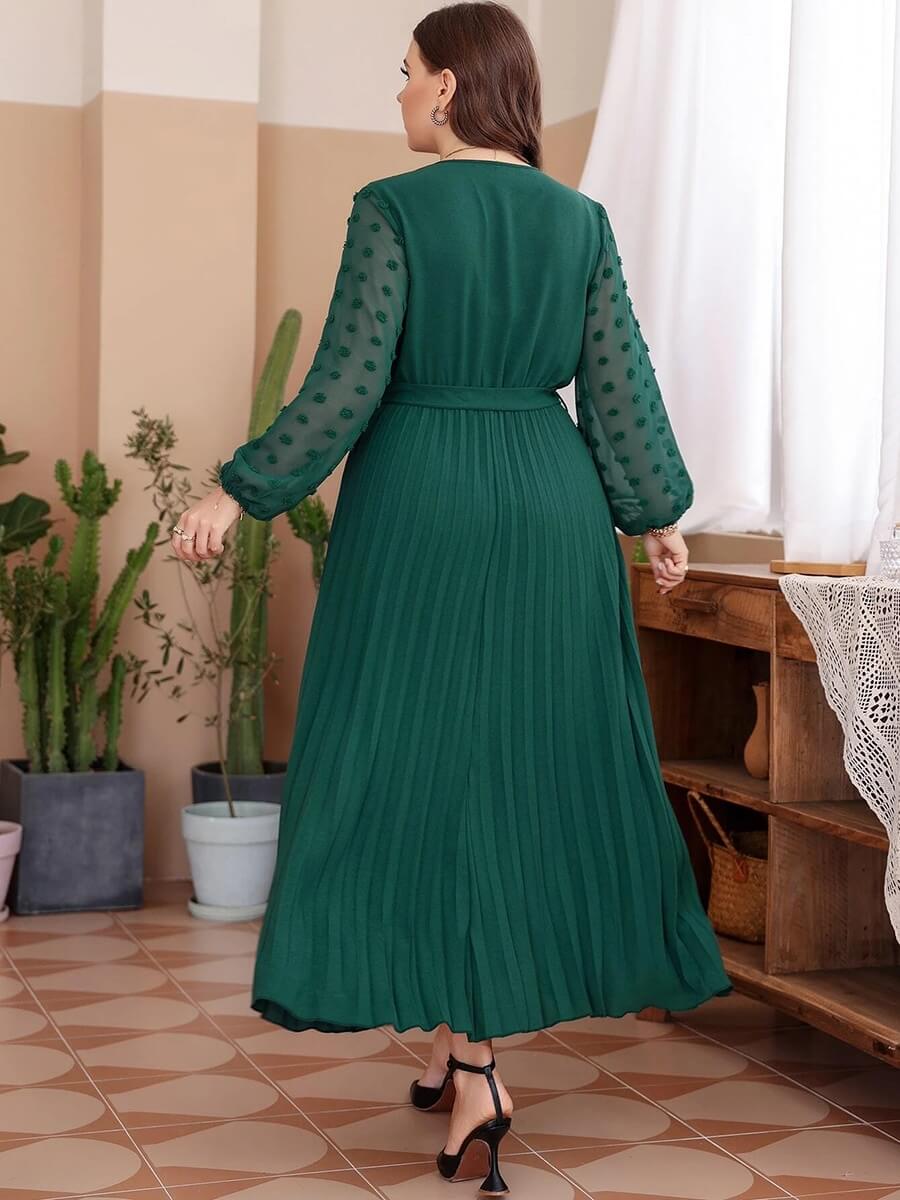 Vestido Casual Mídi de Chiffon Vienna - Plus Size