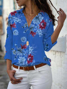 Camisa Casual de Chiffon Peony: O Clássico que Você Procura