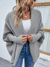 Cardigan de Tricot Ponto Aberto Peuplier