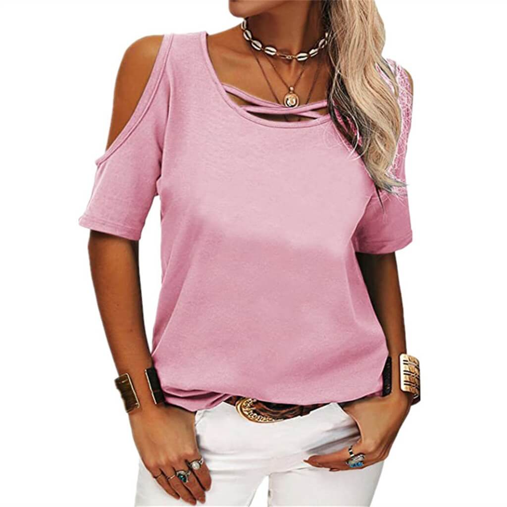 Blusa Casual Ombro Aberto LILIUM: Estilo Diferenciado e Charme em uma Única Peça