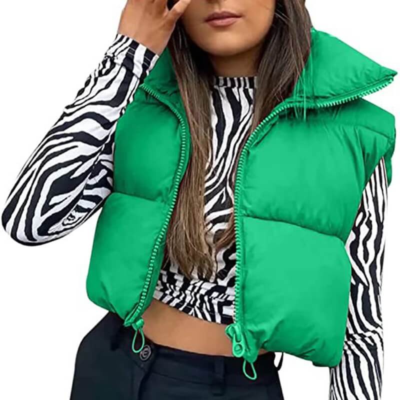 Colete Feminino Curto Puffer Illinia