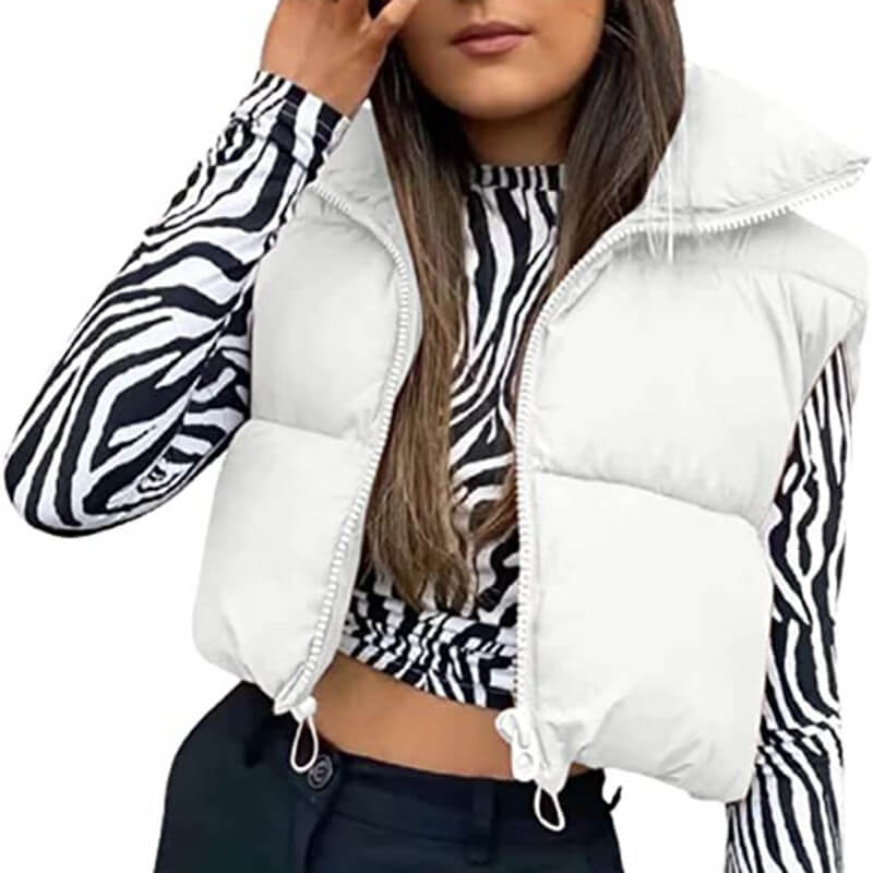 Colete Feminino Curto Puffer Illinia