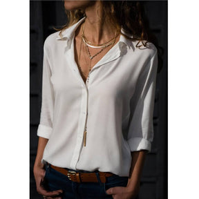 Camisa Clássica de Chiffon Verona: Elegância e Conforto em uma Única Peça